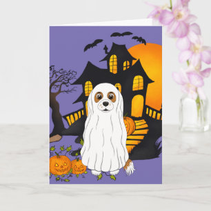Carte Halloween Blenheim Cavalier Ghost
