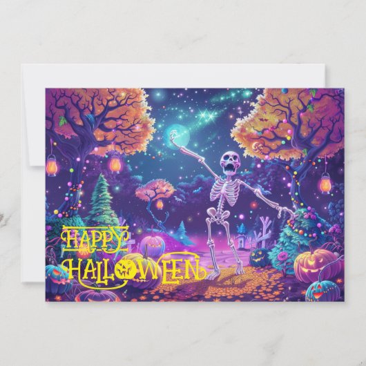 Carte Halloween Bone to Be Wild ! (Devant)