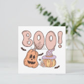 Carte Halloween Boo (Debout devant)