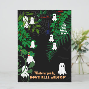 Carte Halloween Boo Ghost Ghouls Déplaisante Gory Dark N