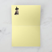 Carte Halloween Border Collie Sorcière (Intérieur)