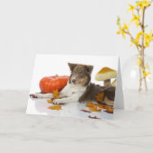 Carte halloween borlie (Fleur jaune)