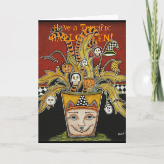 Carte Halloween Bouquet I
