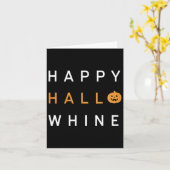Carte Halloween branché Happy Hello Whine (Fleur jaune)