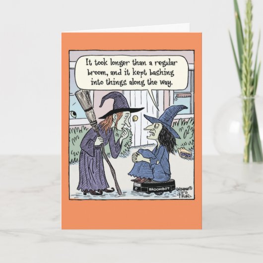 Carte Halloween Broombot (Devant)