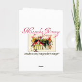 Carte Halloween Brundage Girl avec Casquette noir et cha (Dos)