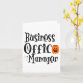 Carte Halloween Business Office Manager Funky Front Pump (Fleur jaune)