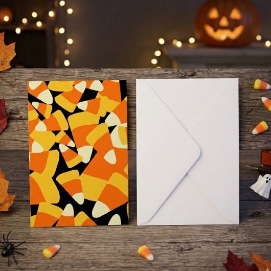 Carte Halloween Candy Corn Seamless Pattern