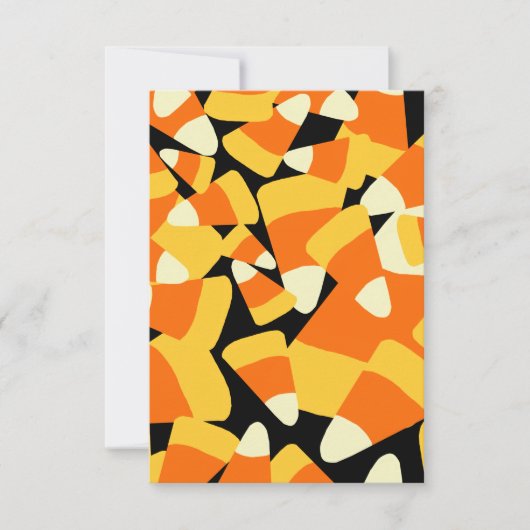 Carte Halloween Candy Corn Seamless Pattern (Devant)