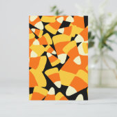 Carte Halloween Candy Corn Seamless Pattern (Debout devant)