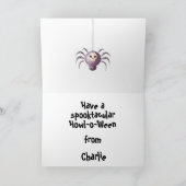 Carte Halloween Caniche Effrayant (Intérieur)