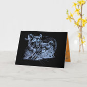 Carte Halloween card (Fleur jaune)