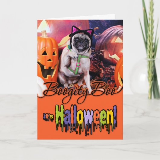 Carte Halloween - Carlin - Lily Lou (Devant)
