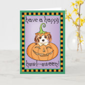 Carte Halloween Cavalier (Fleur jaune)