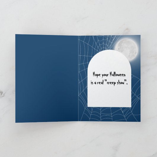 Carte Halloween Centipede Trick ou le traitement (Intérieur)