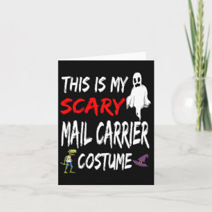 Carte Halloween C'Est Mon Costume De Transporteur De Cou
