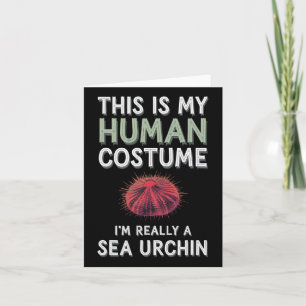 Carte Halloween C'est mon costume humain Je suis vraimen
