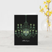 Carte Halloween Chandelier Wedding (Fleur jaune)
