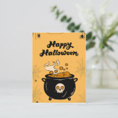 Carte Halloween Chaudron Bouillonnant – Yeux Effra (Debout devant)