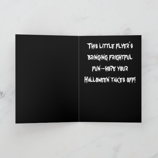 Carte Halloween chauve-souris et Jack-O-lanternes Person (Intérieur)