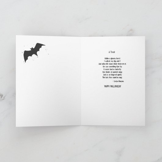 Carte Halloween Chouette Crochée Arbre Chouette Lune Cha (Intérieur)