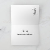 Carte Halloween - cimetière éffrayant, pour la soeur (Intérieur)