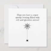 Carte Halloween citrouille (Dos)