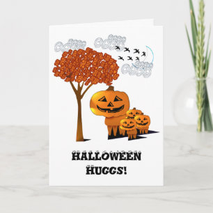 Carte HALLOWEEN CITROUILLE HEADS Card