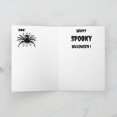 Carte Halloween Citrouille rétro orange (Intérieur)