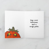 Carte Halloween Citrouille "ROUGH PATCH" (Intérieur)