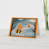 Carte Halloween Citrouilles Jack O Lantern orange (Devant)