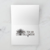 Carte Halloween - clair de lune canin - Labrador noir (Intérieur)