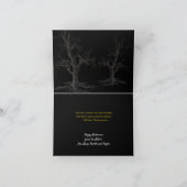 Carte Halloween corbeau noir (Intérieur)