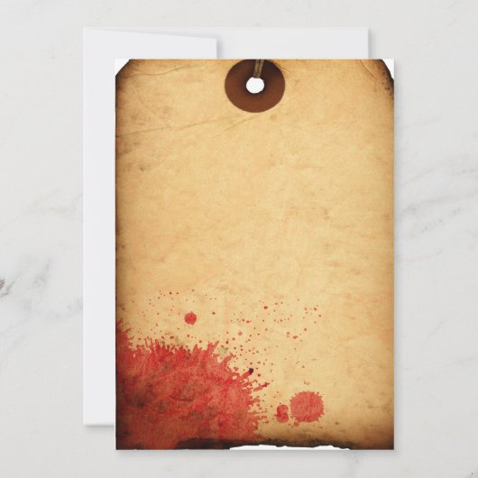 CARTE HALLOWEEN COSTUME CONTEST BULLETIN OFFICIEL (Dos)