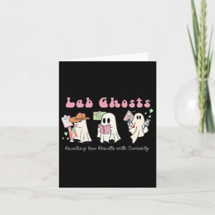 Carte Halloween Costume Fantôme Enseignant Laboratoire T