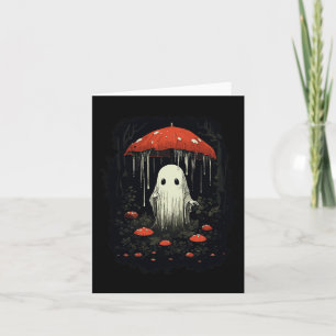 Carte Halloween Cottagecore Champignons fantômes Éffraya