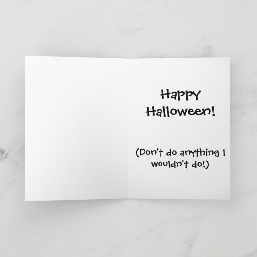 Carte Halloween : Créature (Intérieur)