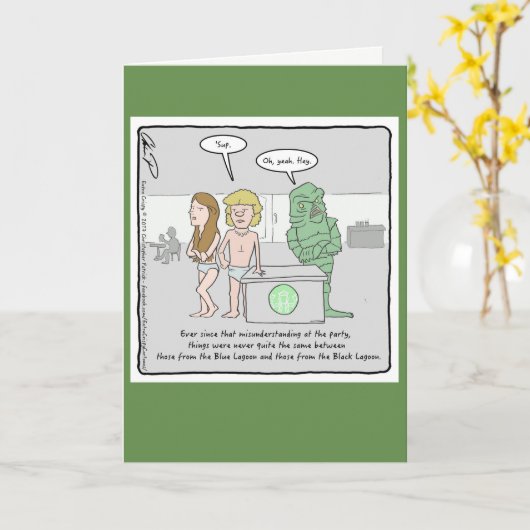 Carte Halloween : Créature (Fleur jaune)