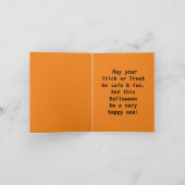 Carte Halloween de 2 chatons mignons (Intérieur)