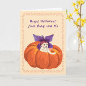 Carte Halloween de Baby & Me (Fleur jaune)