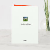 Carte Halloween de chat noir (Dos)