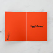 Carte Halloween de chat noir (Intérieur)