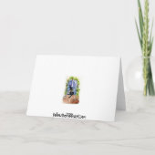 Carte Halloween de chat noir (Dos)