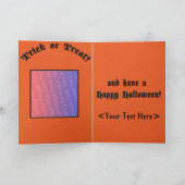 Carte Halloween de chat noir (Intérieur)