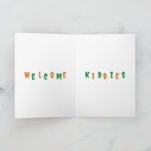 Carte Halloween de citrouille mignonne (Intérieur)