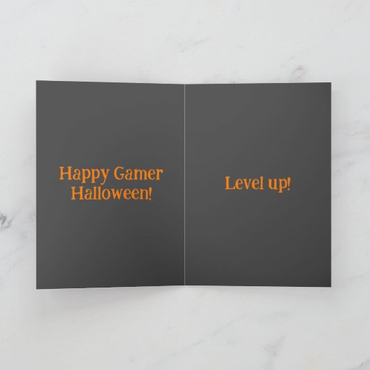Carte Halloween de Gamer Jack O'Lantern (Intérieur)