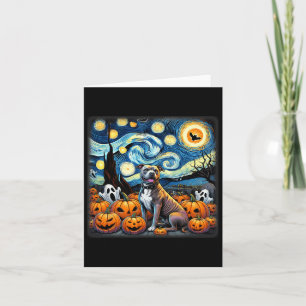Carte Halloween de Pitbull de nuit