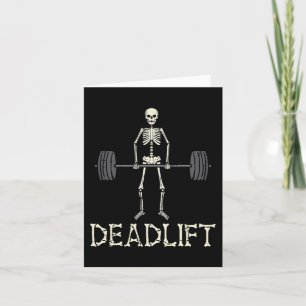 Carte Halloween Deadlift Skeleton Gym Costume Me