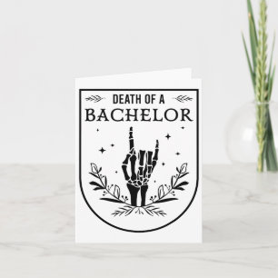 Carte Halloween Décès Du Bachelor Groom Groomsman Gothiq