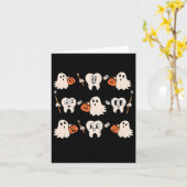 Carte Halloween Dentiste Dental Dental Teintures Ghost P (Fleur jaune)